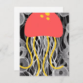 くらげ ノートカード (正面/裏面)