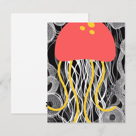 くらげ ノートカード (正面/裏面)