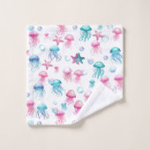 くらげ バスタオルセット (ウォッシュタオル)