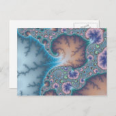 くらげ-フラクタルの郵便はがき ポストカード (正面/裏面)