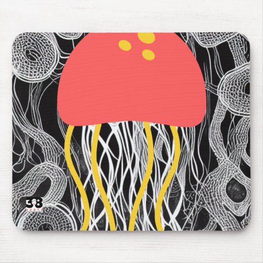 くらげ マウスパッド (正面)