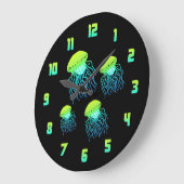 くらげ ラージ壁時計 (傾斜)