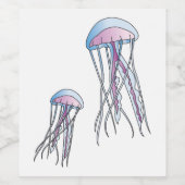 くらげ ワインラベル (シングルラベル)