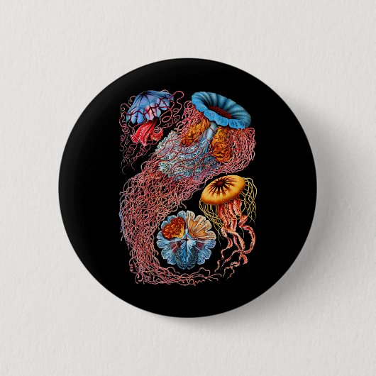 くらげ 缶バッジ (正面)