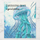 くらげ |魅惑の恵みのアートボトル ワインラベル (シングルラベル)