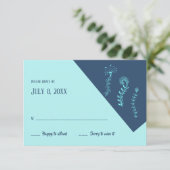 くらげRSVPカード 出欠カード (スタンド正面)