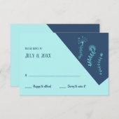 くらげRSVPカード 出欠カード (正面/裏面)