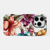 くりぬき花びら模様  iPhoneケース (裏面横)