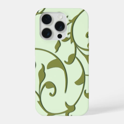 くるくるオリーブの葉 iPhoneケース (裏面)