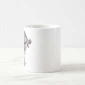 くるくるヘアの女子マグカップ  コーヒーマグカップ (中央)