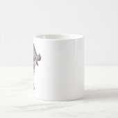 くるくるヘアの女子マグカップ  コーヒーマグカップ (中央)