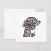 くるくるヘアガール空白カード (正面/裏面)