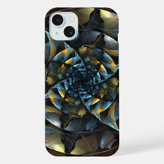 くるくる回る抽象芸術 iPhoneケース (裏面)