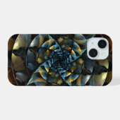 くるくる回る抽象芸術 iPhone 15ケース (裏面横)
