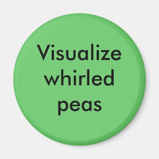 くるくる豆 マグネット (正面)