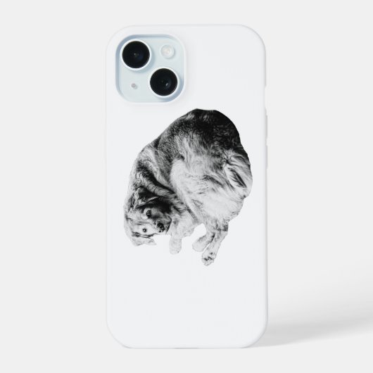 くるっと安心、ソフトなガード iPhone 15ケース (裏面)