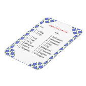 くるぶしベーキング変換チャート写真磁石 マグネット (左側)