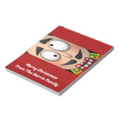 くるみおもしろい割りクリスマスキャンディバーラッパー ノートパッド (回転)