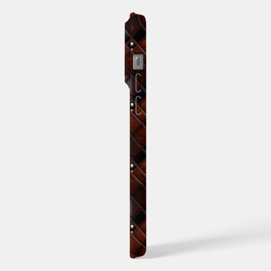 くるみお洒落と革 iPhoneケース (左側面)