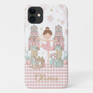 くるみお洒落クラッカーパステルピンククリスマスバレエ iPhone 11 ケース