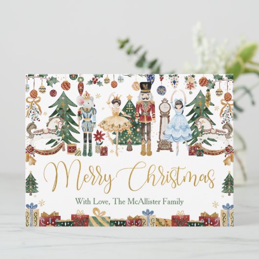 くるみお洒落割りクリスマスバレエ挨拶 カード (スタンド正面)