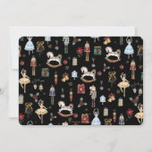 くるみお洒落割りクリスマスバレエ誕生日 招待状 (裏面)