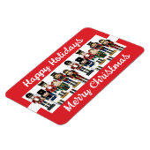 くるみはっきりした割りカスタム文字クリスマスフリグ マグネット (左側)