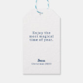 くるみはっきりした割りカラフルバレエのクリスマス ギフトタグ (裏面)