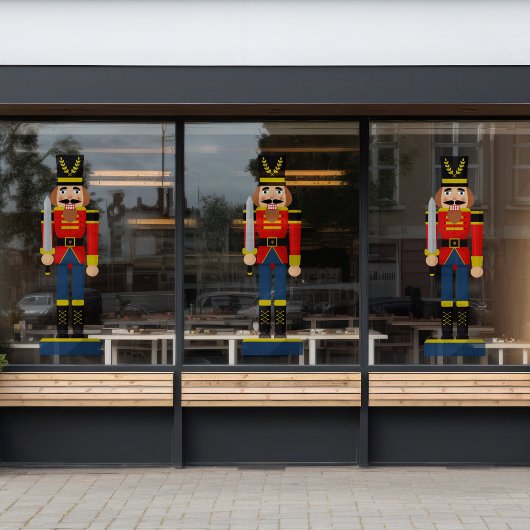 くるみはっきりした割り窓デカール ウィンドウサイン