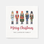 くるみエレガント割りクリスマス スタンダードカクテルナプキン (正面)