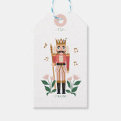 くるみエレガント割りバレエ玩具兵士へ&から ギフトタグ (正面)