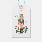 くるみエレガント割りバレエ玩具兵士へ&から ギフトタグ (正面)