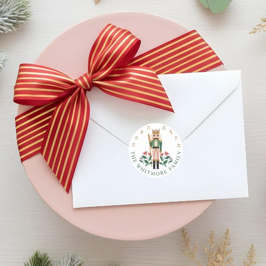 くるみエレガント割りバレエ玩具兵士フローラ音楽 ラウンドシール