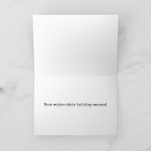 くるみカラフル割り兵士がクリスマスを祝う シーズンカード (内部)