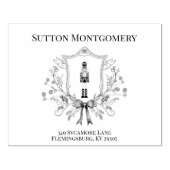 くるみクラシッククラッカーCHRIMASクレスト ラバースタンプ (インプリント)