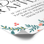 くるみクラッカーおむつラッフルクリスマスベビーシャワー ポスター (角)