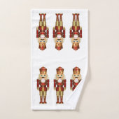 くるみクラッカーおもしろいクリスマスホリデーバスタオルセット バスタオルセット (ハンドタオル)