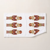 くるみクラッカーおもしろいクリスマスホリデーバスタオルセット バスタオルセット (ハンドタオル)