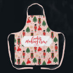 くるみクラッカーかわいいピンクのクリスマス エプロン<br><div class="desc">くるみクラッカーかわいいピンクのクリスマスエプロン</div>