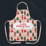 くるみクラッカーかわいいピンクのクリスマス エプロン<br><div class="desc">くるみクラッカーかわいいピンクのクリスマスエプロン</div>