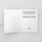 くるみクラッカーとキャンディーケーンクリスマスカード カード (内部)