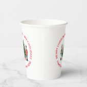 くるみクラッカーとクリスマスツリーカスタム文字 紙コップ (右)