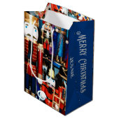 くるみクラッカーのパーソナライズ名すごいかわいい ミディアムペーパーバッグ (正面アングル)