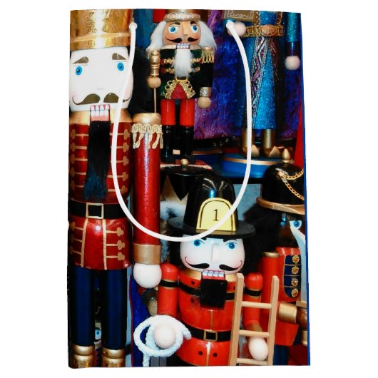 くるみクラッカーのパーソナライズ名すごいかわいい ミディアムペーパーバッグ (正面)