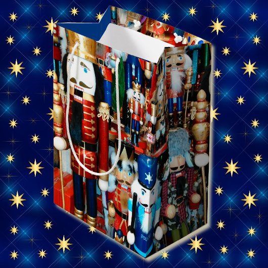 くるみクラッカーのパーソナライズ名すごいかわいい ミディアムペーパーバッグ