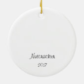 くるみクラッカーアラビアンコーヒーキープサケオーナメント セラミックオーナメント (裏面)