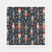 くるみクラッカーエレガンスフェスティバルパターンコレクション スタンダードランチョンナプキン (正面)