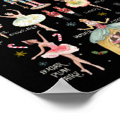 くるみクラッカークリスマスクリスマスファミリーマッチングパジャマ ポスター (角)