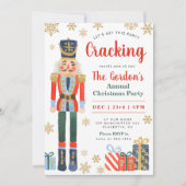 くるみクラッカークリスマスパーティーホリデー招待状 招待状 (正面)