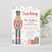 くるみクラッカークリスマスパーティーホリデー招待状 招待状 (スタンド正面)